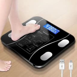 image-Intelligent Body Fat Scale Accurate Household Fat Scale Adult Bluetooth Scale Small Electronic Scale Human Body Scale