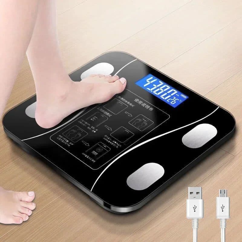image-Intelligent Body Fat Scale Accurate Household Fat Scale Adult Bluetooth Scale Small Electronic Scale Human Body Scale