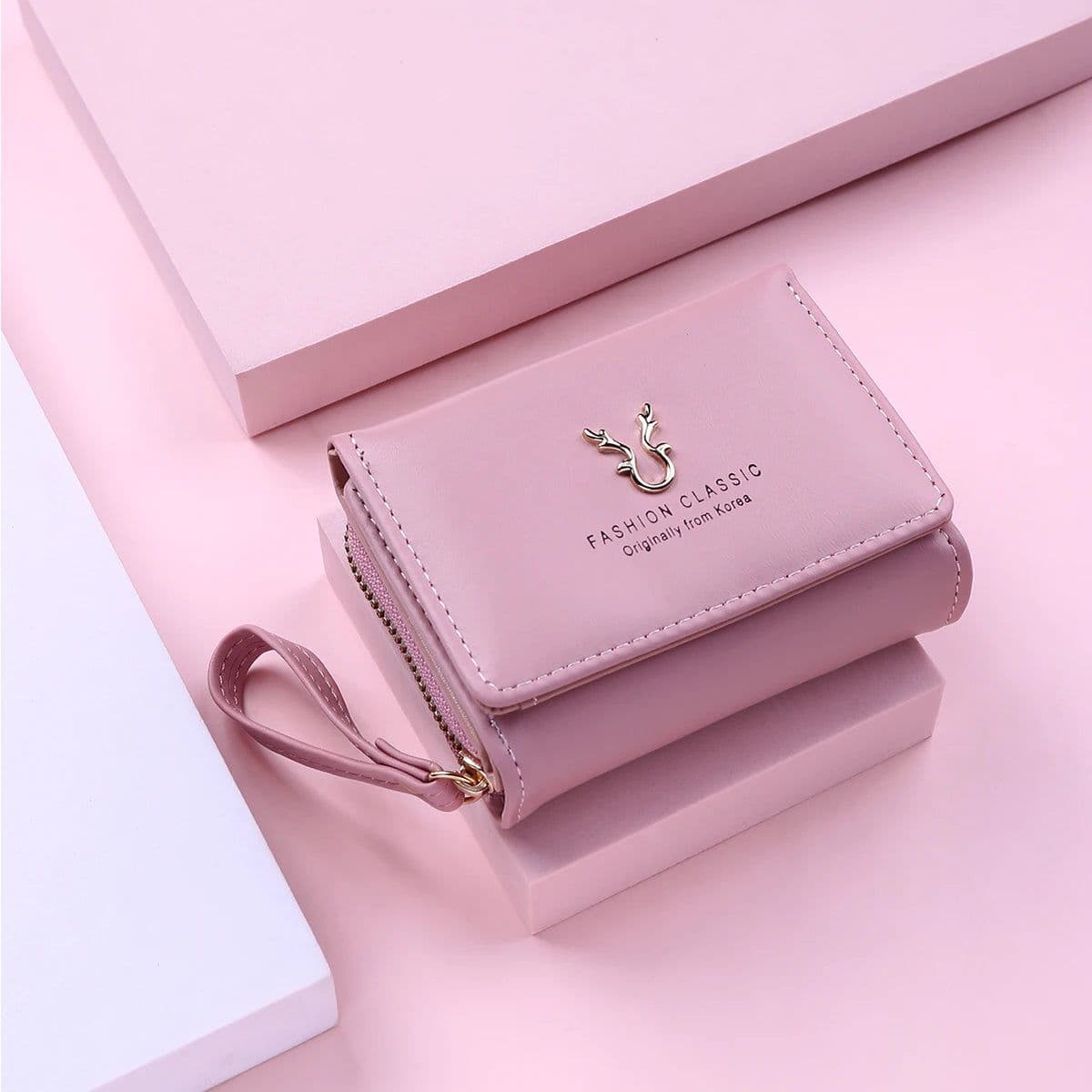 image-Luxury Brand Women's Small Wallet Female Card Holder Short Wallets with Coin Purse for Woman Ladies PU Leather Hasp Mini Clutch