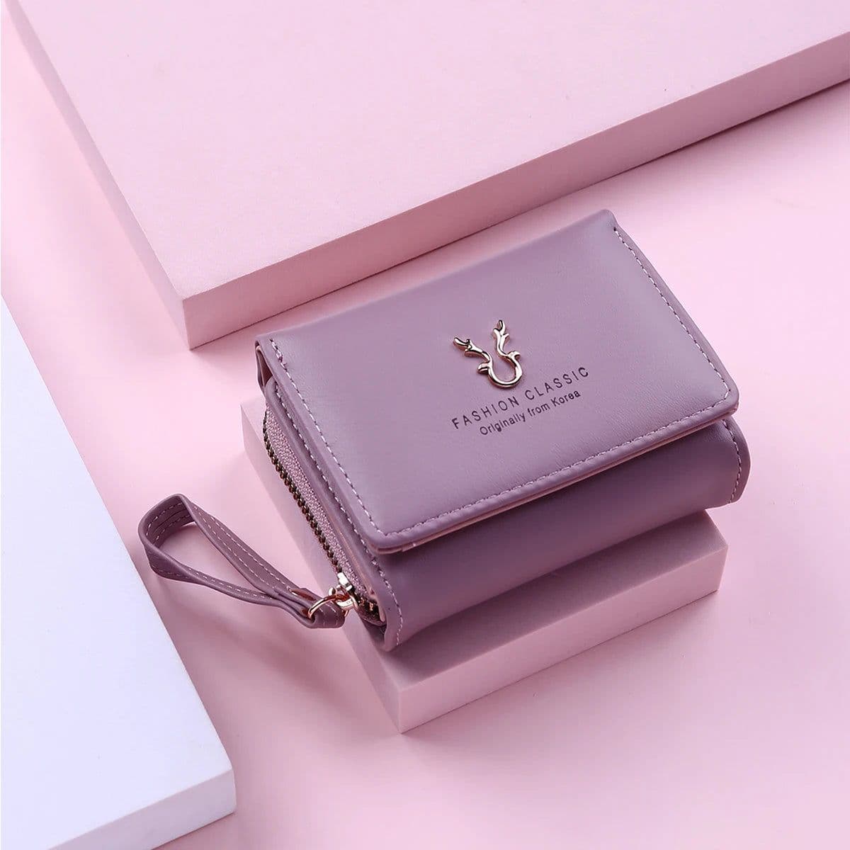 image-Luxury Brand Women's Small Wallet Female Card Holder Short Wallets with Coin Purse for Woman Ladies PU Leather Hasp Mini Clutch