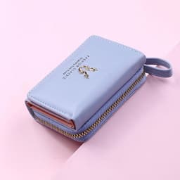 image-Luxury Brand Women's Small Wallet Female Card Holder Short Wallets with Coin Purse for Woman Ladies PU Leather Hasp Mini Clutch