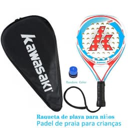 image-New Kawasaki Padel Tennis Carbon Fiber Soft EVA Face Tennis Paddle Racquet Racket with Padle Bag Cover With Free Gift