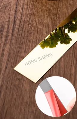 image-1 Roll 2.44m Gold Wall Sticker Stainless Background TV Wall Ceiling Edge Strip Waist Line Plane Tile Sticker Room Decoration