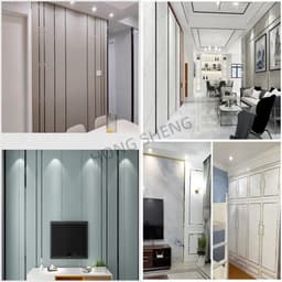 image-1 Roll 2.44m Gold Wall Sticker Stainless Background TV Wall Ceiling Edge Strip Waist Line Plane Tile Sticker Room Decoration