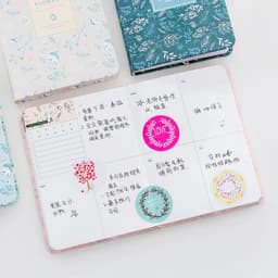 image-Korean Kawaii A6 Schedule Vintage Yearly Diary Weekly Monthly Daily Planner Flower Organizer Paper Notebook School Agenda Supply