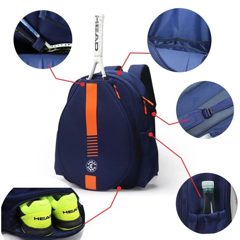 image-Greatspeed Genuine Tennis Bag Badminton Bag High Quality Waterproof Sports Backpack Adult Children Youth Tenis Bag Padel Bag