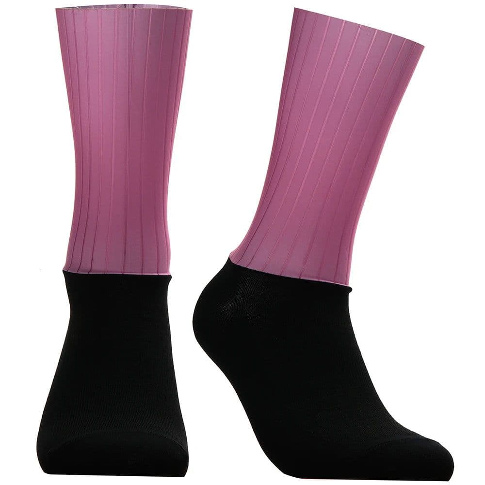 image-New Bike Team Aero Socks Seamless Anti Slip Cycling Socks Road Bicycle Socks Outdoor Racing Bike Compression Sport Socks