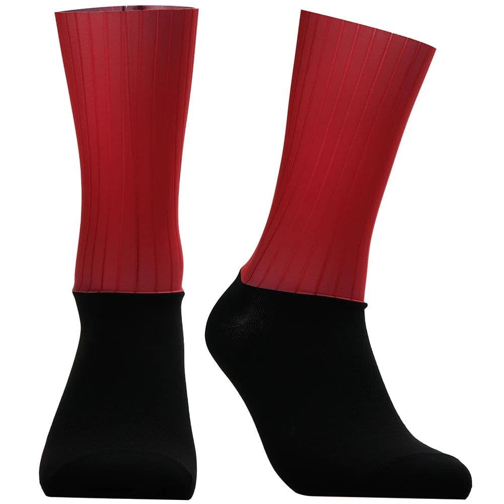 image-New Bike Team Aero Socks Seamless Anti Slip Cycling Socks Road Bicycle Socks Outdoor Racing Bike Compression Sport Socks