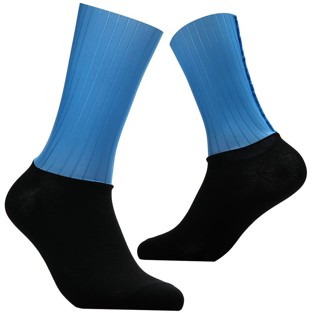 image-New Bike Team Aero Socks Seamless Anti Slip Cycling Socks Road Bicycle Socks Outdoor Racing Bike Compression Sport Socks