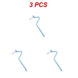 image-1/2/3PCS Curved Brush Cleaning Toilet S-shaped Small Children's Toilet Brush No Dead Angle Small Cleaning Brush Long Handle#1501