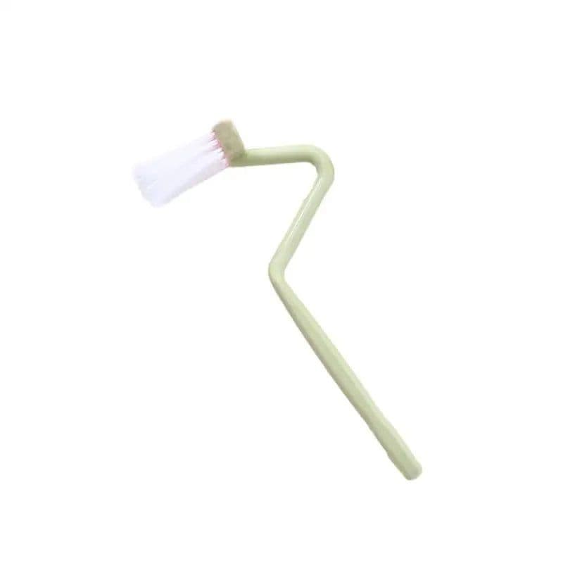 image-1/2/3PCS Curved Brush Cleaning Toilet S-shaped Small Children's Toilet Brush No Dead Angle Small Cleaning Brush Long Handle#1501