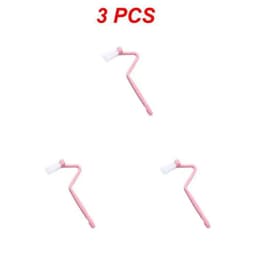 image-1/2/3PCS Curved Brush Cleaning Toilet S-shaped Small Children's Toilet Brush No Dead Angle Small Cleaning Brush Long Handle#1501