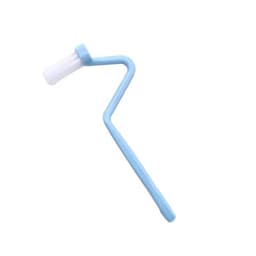 image-1/2/3PCS Curved Brush Cleaning Toilet S-shaped Small Children's Toilet Brush No Dead Angle Small Cleaning Brush Long Handle#1501