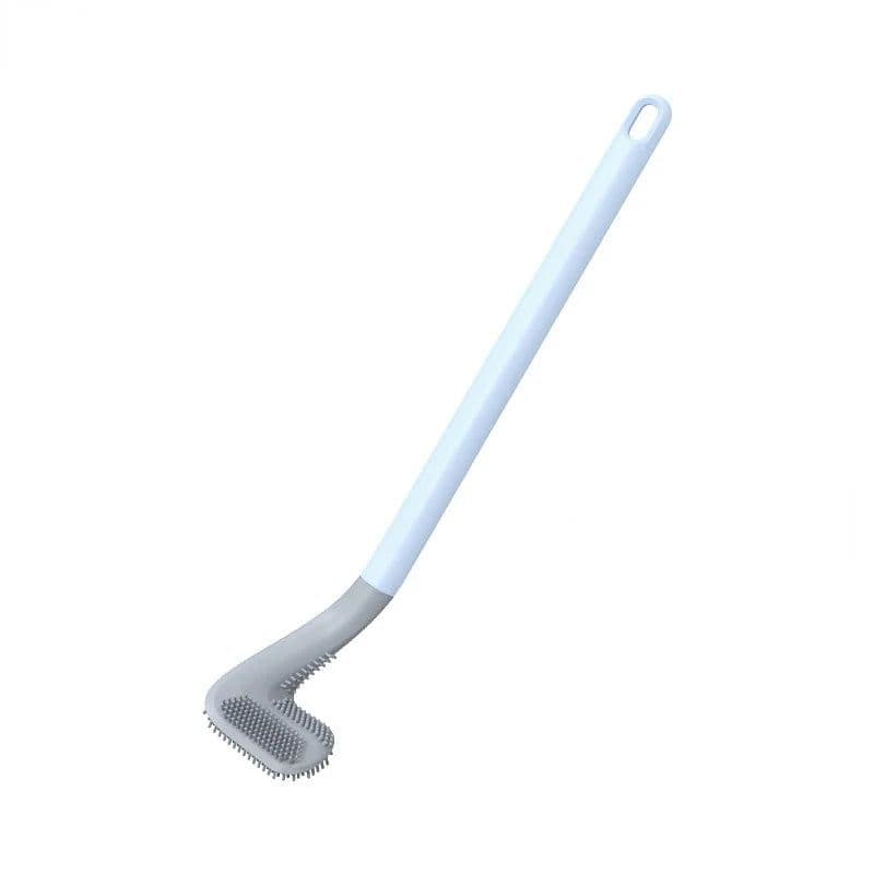 image-Golf Silicone Toilet Brushes Set Long Handled Toilet Cleaning Brush Black Modern Hygienic Bathroom Accessories