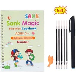 image-SANK Magic Practice Copy Book for Kid Spanish Repeat Writing Sticker Practice Copybook For Calligraphy Handwriting Arabic Book