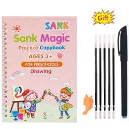 image-SANK Magic Practice Copy Book for Kid Spanish Repeat Writing Sticker Practice Copybook For Calligraphy Handwriting Arabic Book