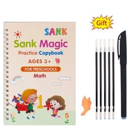 image-SANK Magic Practice Copy Book for Kid Spanish Repeat Writing Sticker Practice Copybook For Calligraphy Handwriting Arabic Book