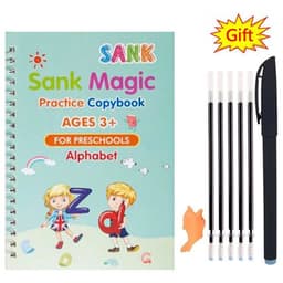 image-SANK Magic Practice Copy Book for Kid Spanish Repeat Writing Sticker Practice Copybook For Calligraphy Handwriting Arabic Book
