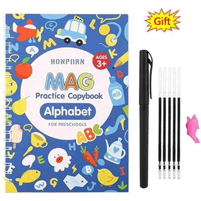 image-SANK Magic Practice Copy Book for Kid Spanish Repeat Writing Sticker Practice Copybook For Calligraphy Handwriting Arabic Book