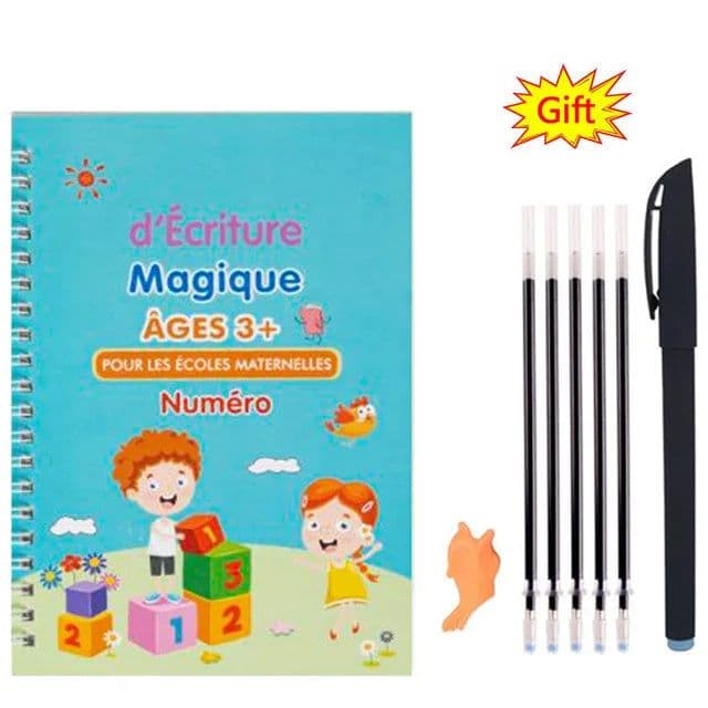 image-SANK Magic Practice Copy Book for Kid Spanish Repeat Writing Sticker Practice Copybook For Calligraphy Handwriting Arabic Book