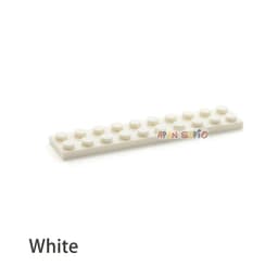 image-20pcs DIY Building Blocks Thin Figures Bricks 2x10 Dots Educational Creative Size Compatible With 3832 Plastic Toys for Children