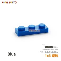 image-40pcs/lot DIY Blocks Building Bricks Thin 1X3 Educational Assemblage Construction Toys for Children Size Compatible With 3623