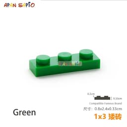image-40pcs/lot DIY Blocks Building Bricks Thin 1X3 Educational Assemblage Construction Toys for Children Size Compatible With 3623
