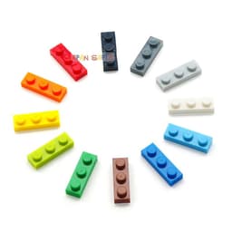 image-40pcs/lot DIY Blocks Building Bricks Thin 1X3 Educational Assemblage Construction Toys for Children Size Compatible With 3623