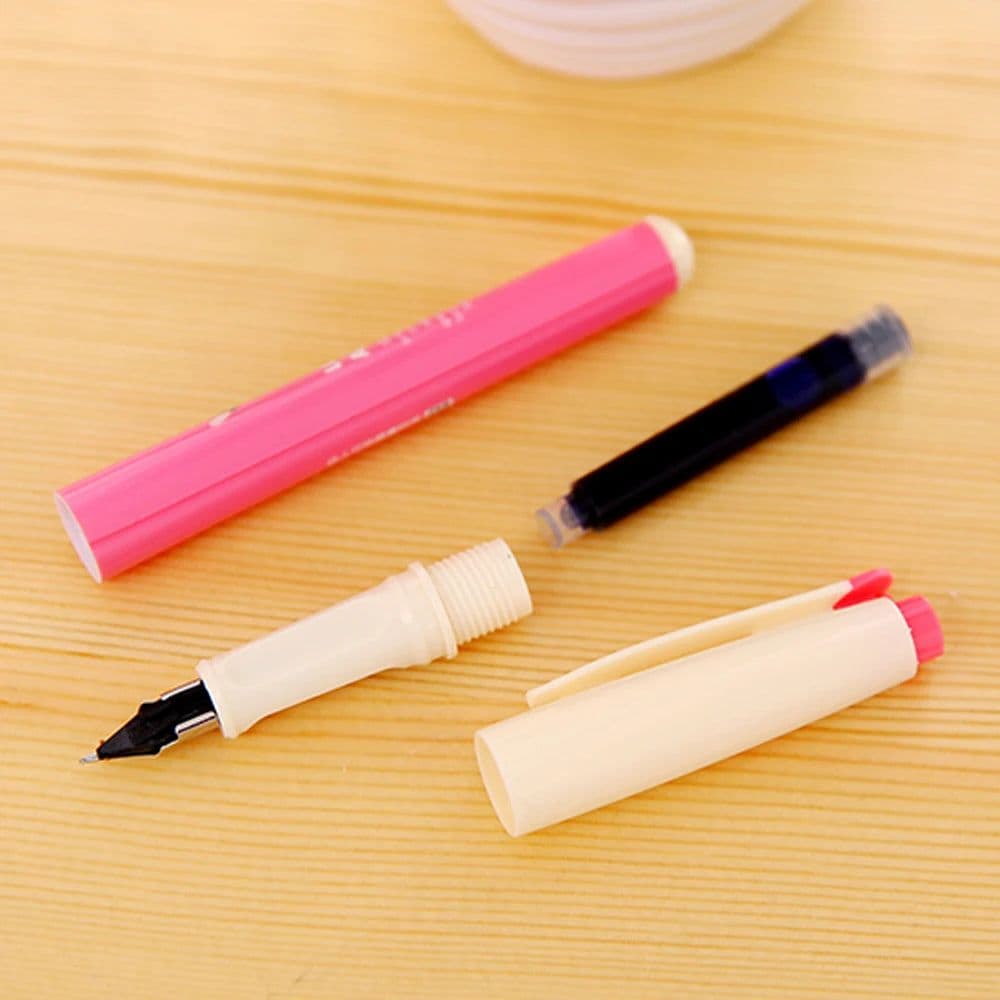 image-High quality 3.4mm fountain pen Ink Cartridges 10pcs COLOR Blue or Black or red or green Stationery Office school supplies