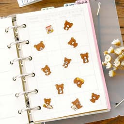 image-80 pcs/lot cute Rilakkuma mini paper sticker bag DIY diary planner decoration sticker album scrapbooking kawaii stationery