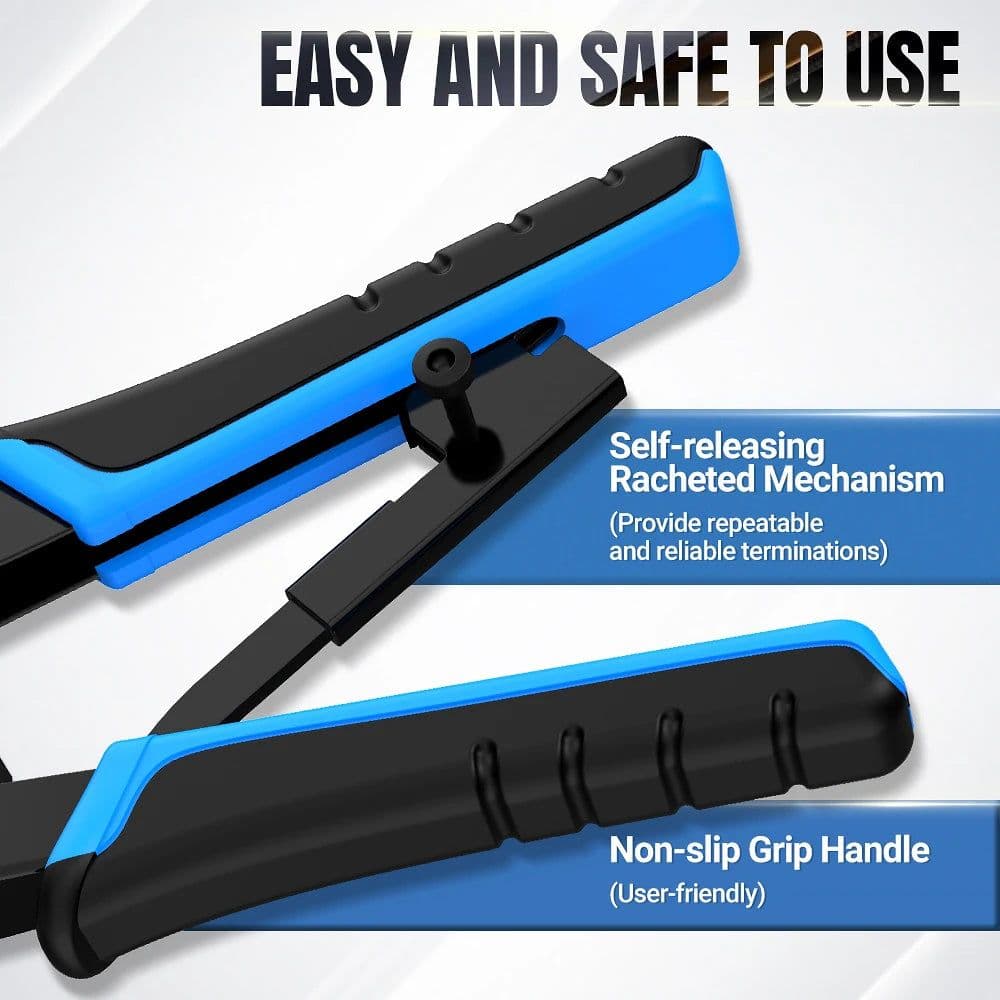 image-AMPCOM rj45 crimper RJ11 RJ45 Crimping Tool Ethernet Network LAN Cable Crimper Cutter Stripper Plier for 6P 8P RJ-11/RJ-12 RJ-45