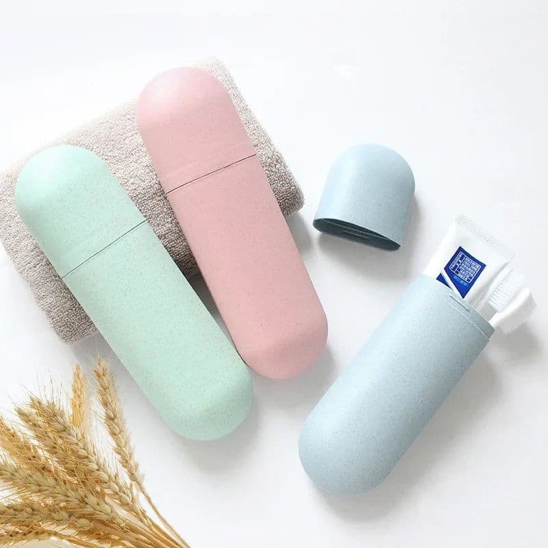 image-Portable Toothbrush Storage Box Travel Camping Toothbrush Case Cover Safety Health Bathroom Storage Organizer Box