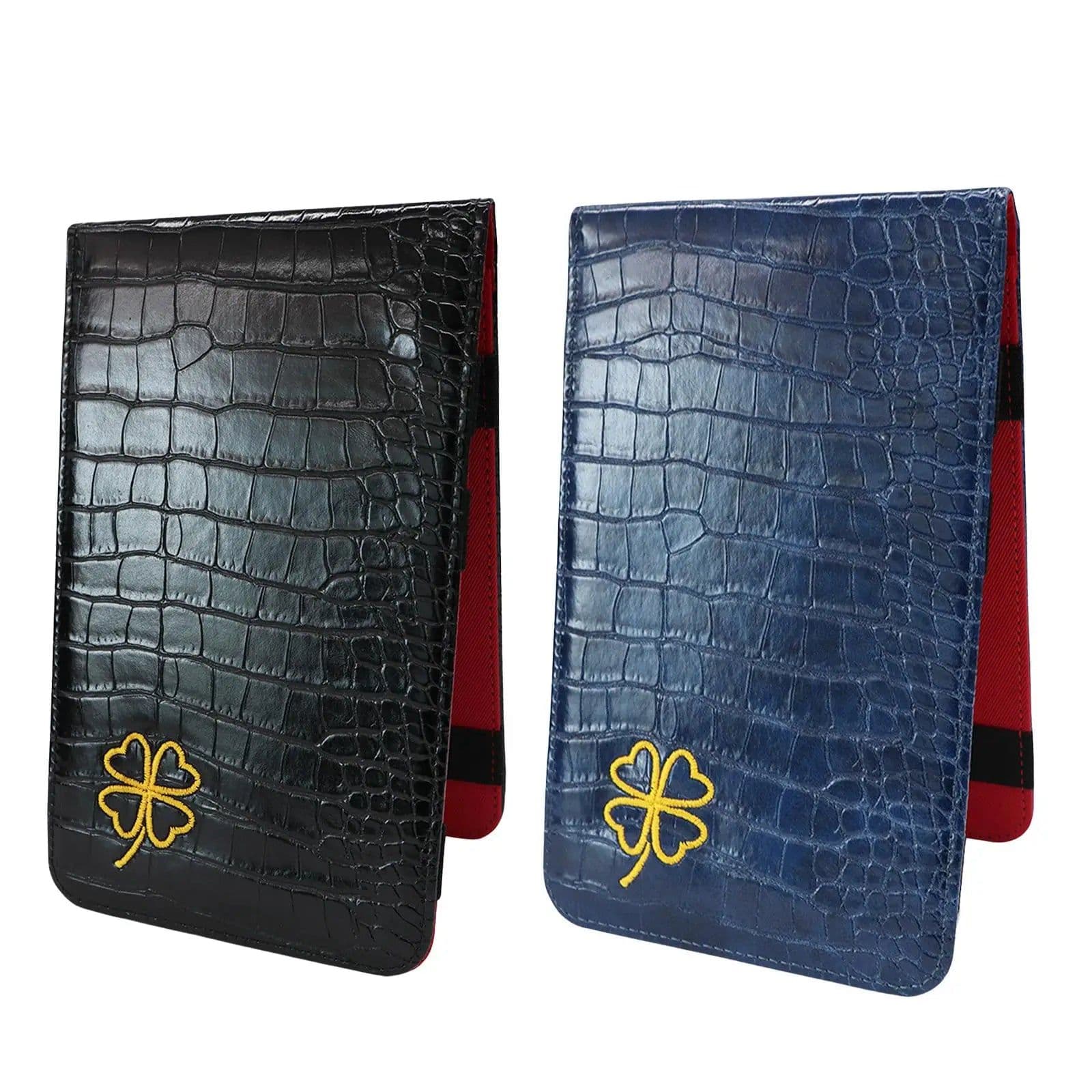 image-Yardage Book Cover Golf Score Cards Wallet with Pencil Loop with Elastic Bands Golf Scorecard Holder for Golfer Family Birthdays