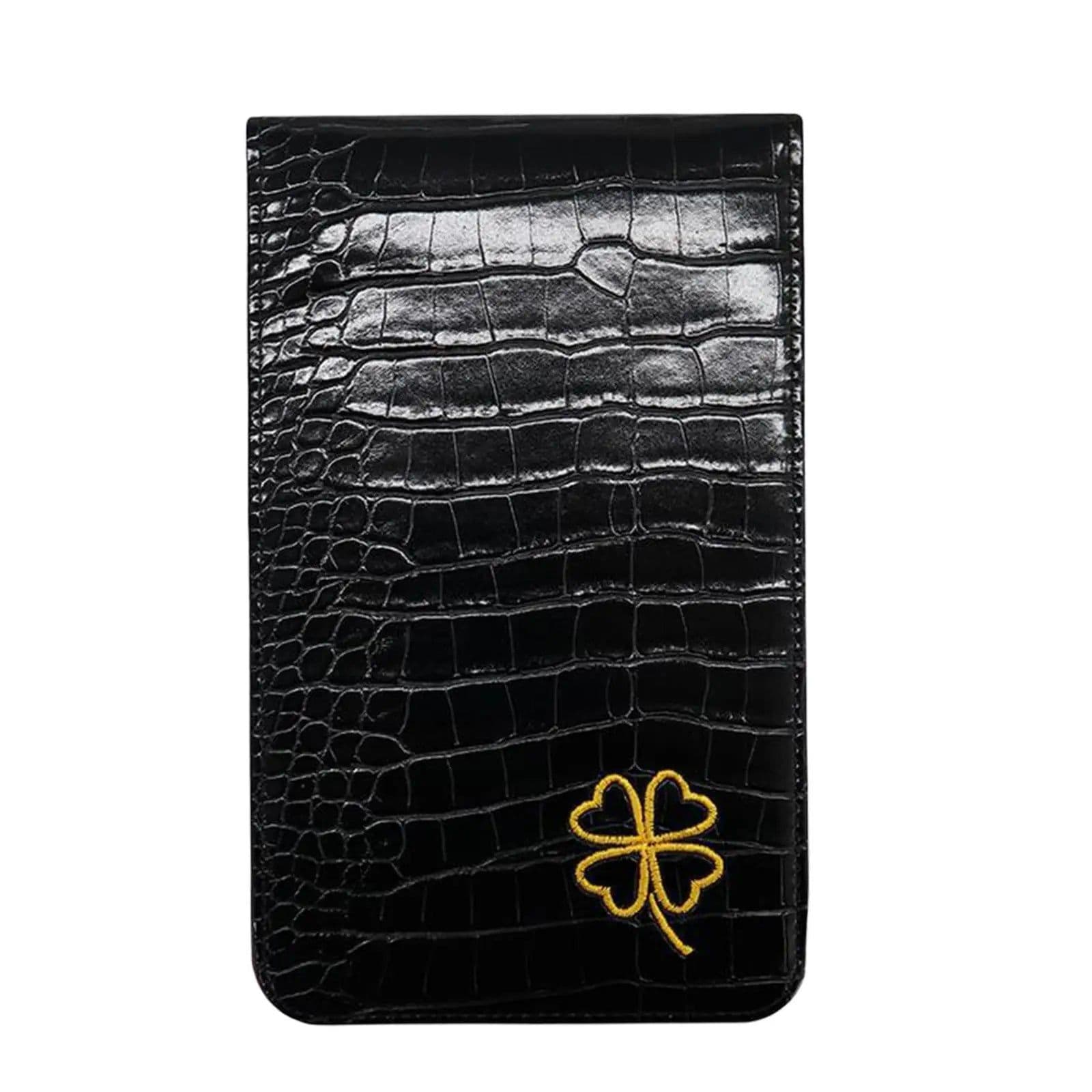 image-Yardage Book Cover Golf Score Cards Wallet with Pencil Loop with Elastic Bands Golf Scorecard Holder for Golfer Family Birthdays