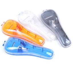 image-1 PCS Portable Men's Razor Blades Holder Box Portable Blue Travel Shaver Holder Box Case Shaving Machine