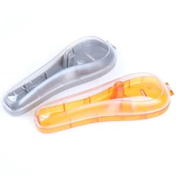 image-1 PCS Portable Men's Razor Blades Holder Box Portable Blue Travel Shaver Holder Box Case Shaving Machine