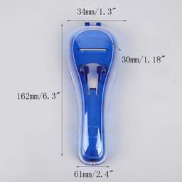 image-1 PCS Portable Men's Razor Blades Holder Box Portable Blue Travel Shaver Holder Box Case Shaving Machine