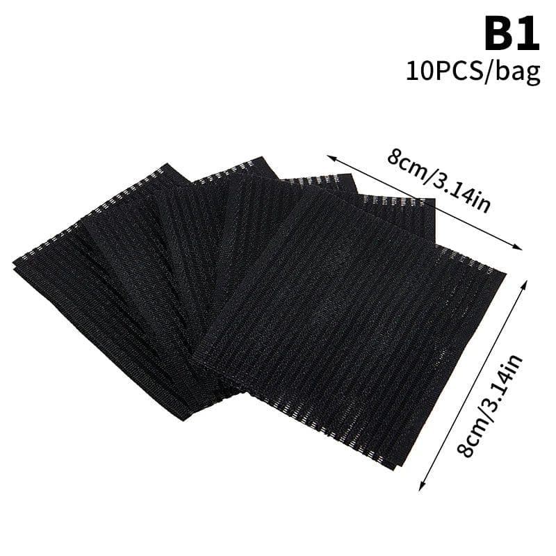 image-10Pcs Novel Front Hair Fringe Fashion Stabilizer Makeup Sticker Pad Patch Pastel Clip Bangs Magic Tape Fringe Girls Gifts