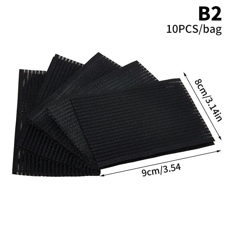 image-10Pcs Novel Front Hair Fringe Fashion Stabilizer Makeup Sticker Pad Patch Pastel Clip Bangs Magic Tape Fringe Girls Gifts