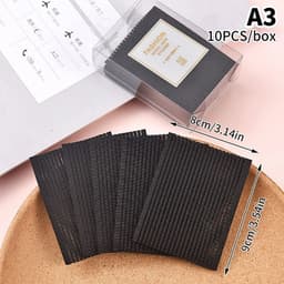 image-10Pcs Novel Front Hair Fringe Fashion Stabilizer Makeup Sticker Pad Patch Pastel Clip Bangs Magic Tape Fringe Girls Gifts