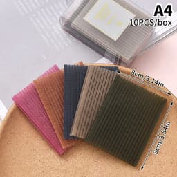 image-10Pcs Novel Front Hair Fringe Fashion Stabilizer Makeup Sticker Pad Patch Pastel Clip Bangs Magic Tape Fringe Girls Gifts