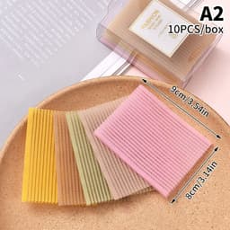 image-10Pcs Novel Front Hair Fringe Fashion Stabilizer Makeup Sticker Pad Patch Pastel Clip Bangs Magic Tape Fringe Girls Gifts