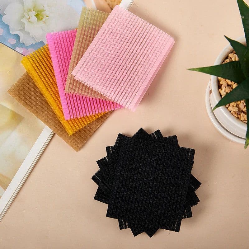 image-10Pcs Novel Front Hair Fringe Fashion Stabilizer Makeup Sticker Pad Patch Pastel Clip Bangs Magic Tape Fringe Girls Gifts