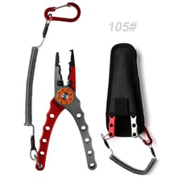 image-NOEBY Stainless Steel Fishing Pliers Multifunctional Split Ring Remove Hooks Tool Cutting Line Pliers for Sea Fishing Tackles