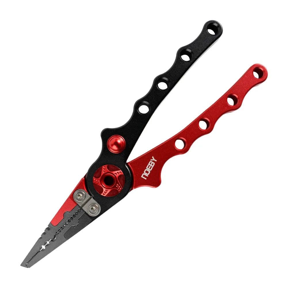 image-NOEBY Stainless Steel Fishing Pliers Multifunctional Split Ring Remove Hooks Tool Cutting Line Pliers for Sea Fishing Tackles