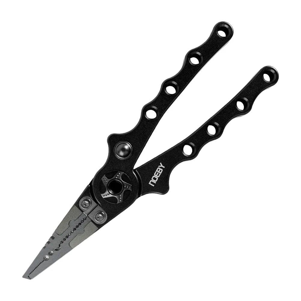 image-NOEBY Stainless Steel Fishing Pliers Multifunctional Split Ring Remove Hooks Tool Cutting Line Pliers for Sea Fishing Tackles