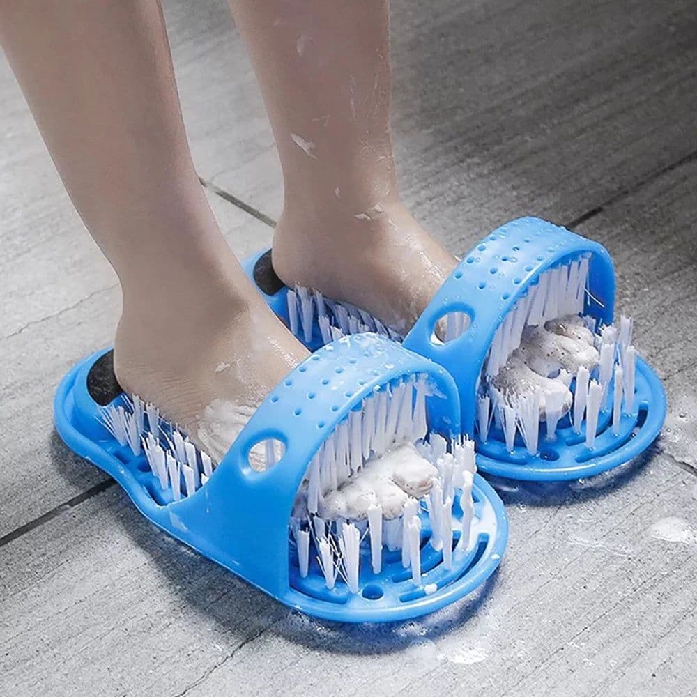 image-Shower Foot Scrubber Massager Cleaner Spa Exfoliating Washer Wash Slipper Tools Bathroom Bath Foot Brushes Remove Dead Skin 1PC