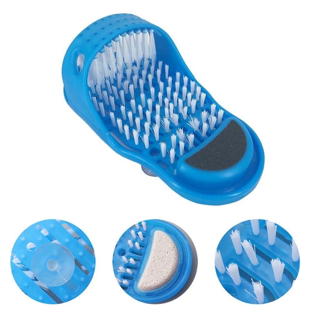 image-Shower Foot Scrubber Massager Cleaner Spa Exfoliating Washer Wash Slipper Tools Bathroom Bath Foot Brushes Remove Dead Skin 1PC