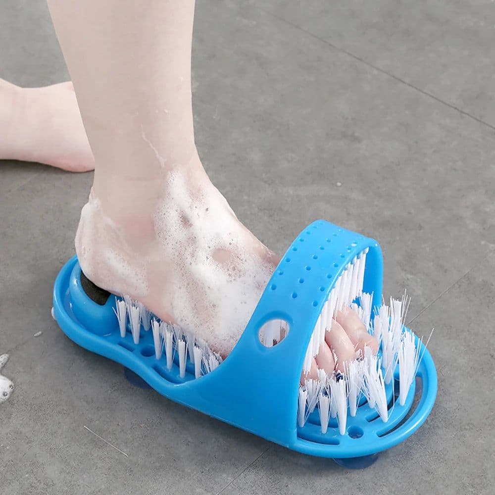 image-Shower Foot Scrubber Massager Cleaner Spa Exfoliating Washer Wash Slipper Tools Bathroom Bath Foot Brushes Remove Dead Skin 1PC