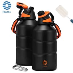 image-FEIJIAN Thermos Bottle 1.9L Large Capacity Stainless Steel Thermal Water Bottle Cold and Hot Vacuum Flask With rope Gym
